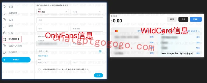 OnlyFans 支付