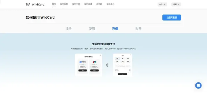 充值页面