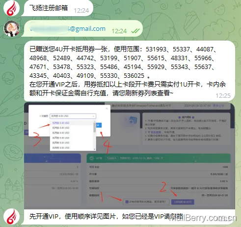 [推荐] 1美元开卡费的虚拟信用卡——飞扬卡