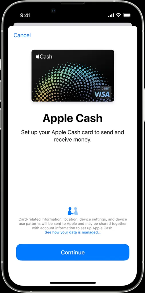 设置Apple Cash