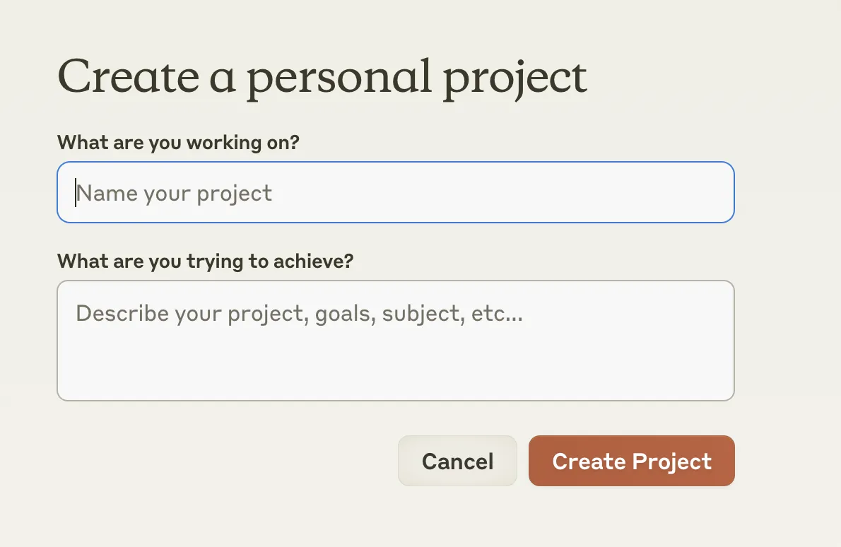 Claude Projects 设置