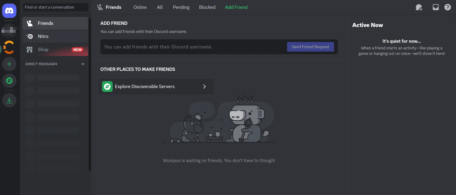 Discord 主页面