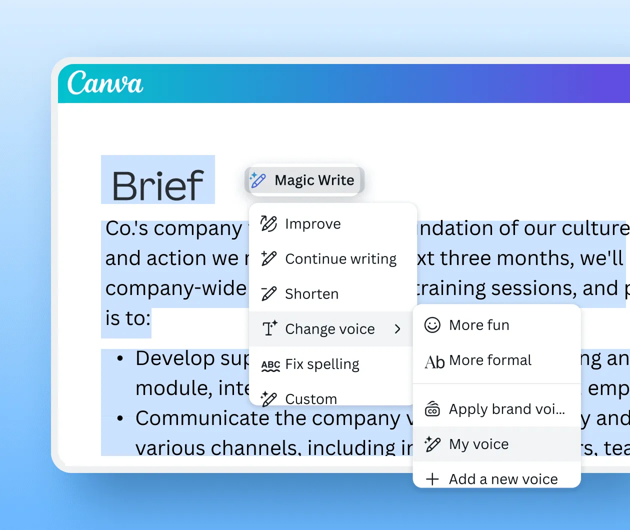 Magic Write