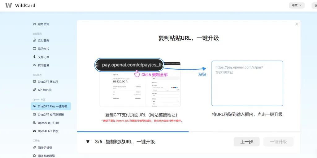 ChatGPT Plus支付完成