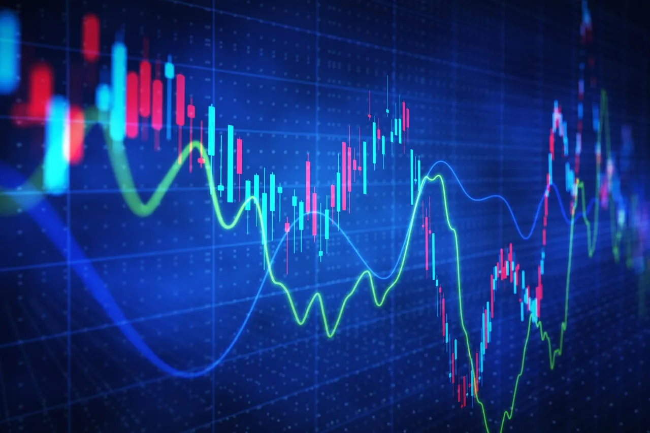 stock trading data concept