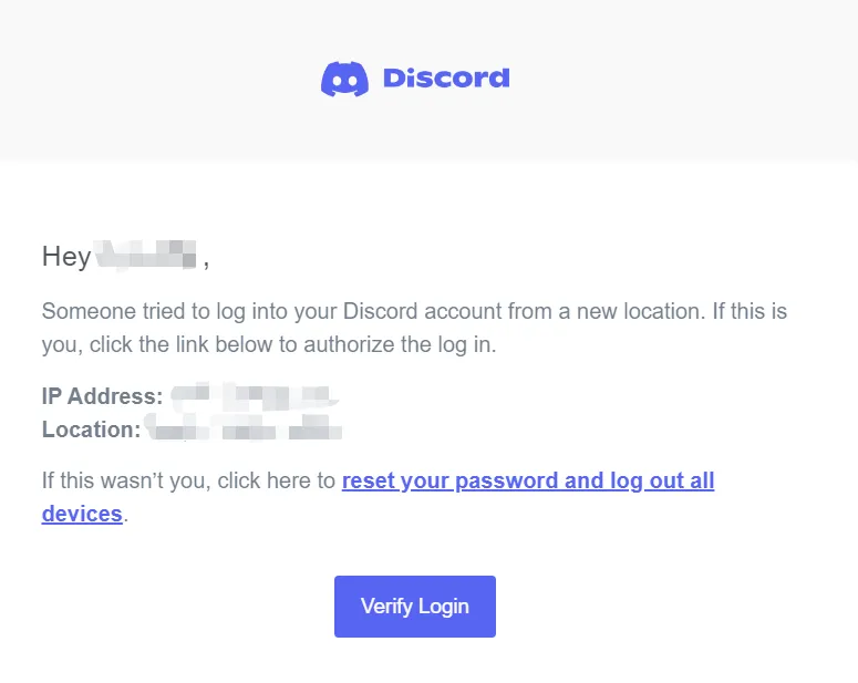 Discord 邮箱验证页面