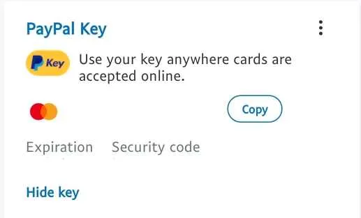 PayPal Key 示例