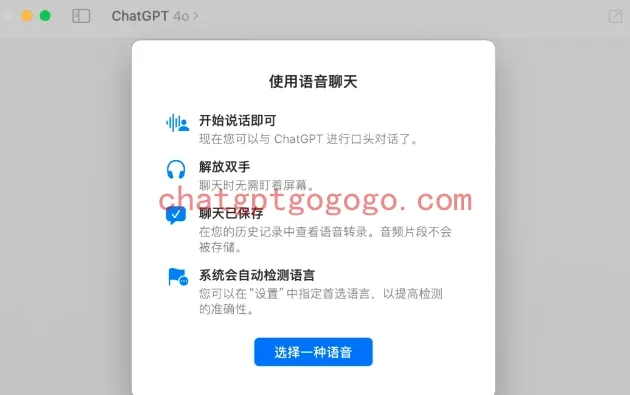 选择GPT-4o模型