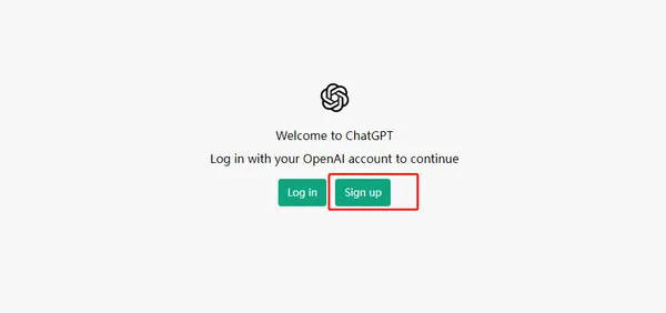 OpenAI 官网注册页面