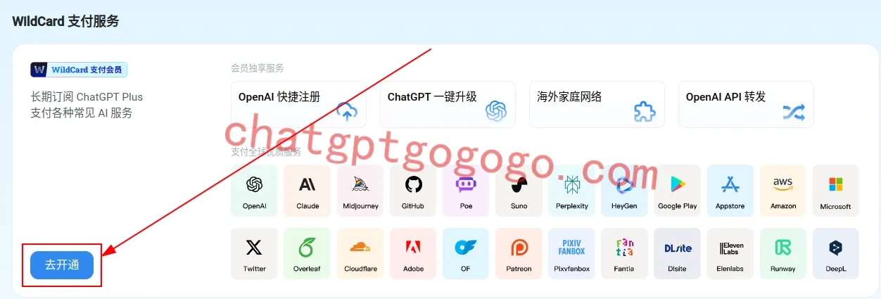 野卡虚拟卡订阅GPT-4o