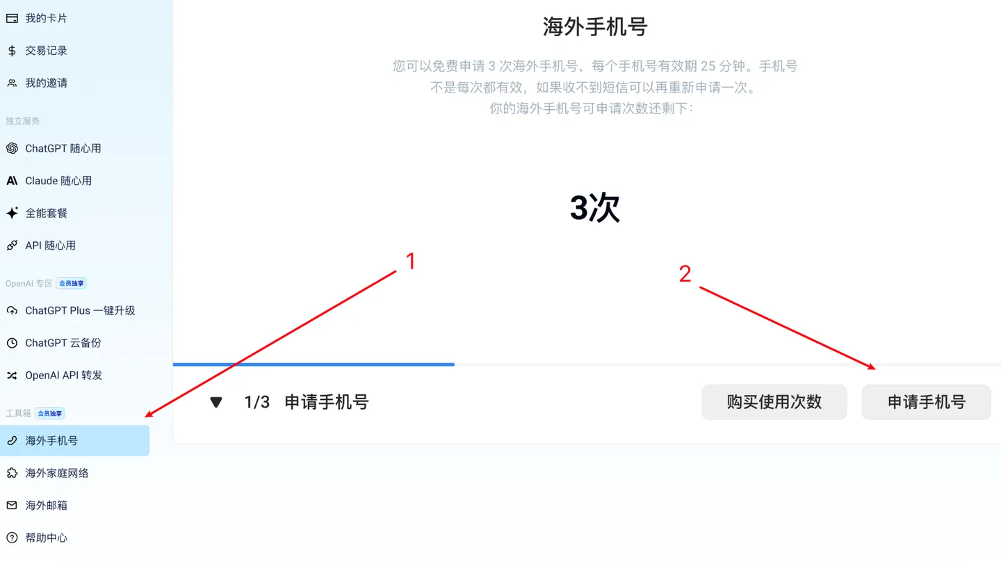 获取海外手机号